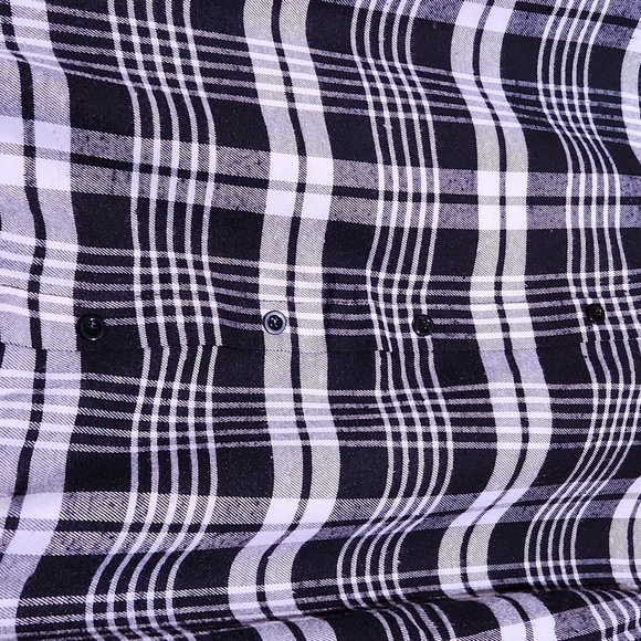 Off the Shoulder Plaid Blouse - Picture 3 of 7